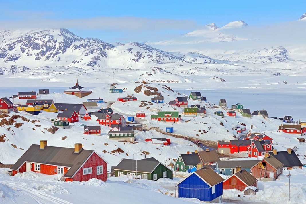 Colorful houses in Greenland