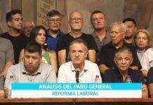 La CGT informó un 95% de adhesión al paro nacional